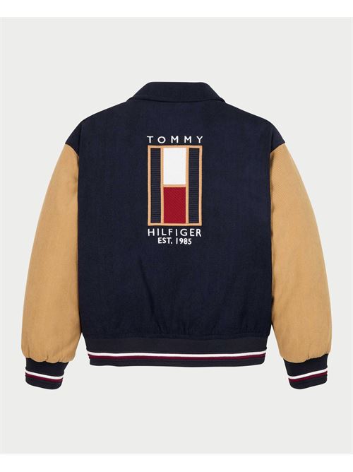 Tommy Hilfiger Kids Bomber Jacket with Logo TOMMY HILFIGER | KB0KB09403TDW5